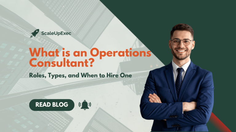 what is an operations consultant