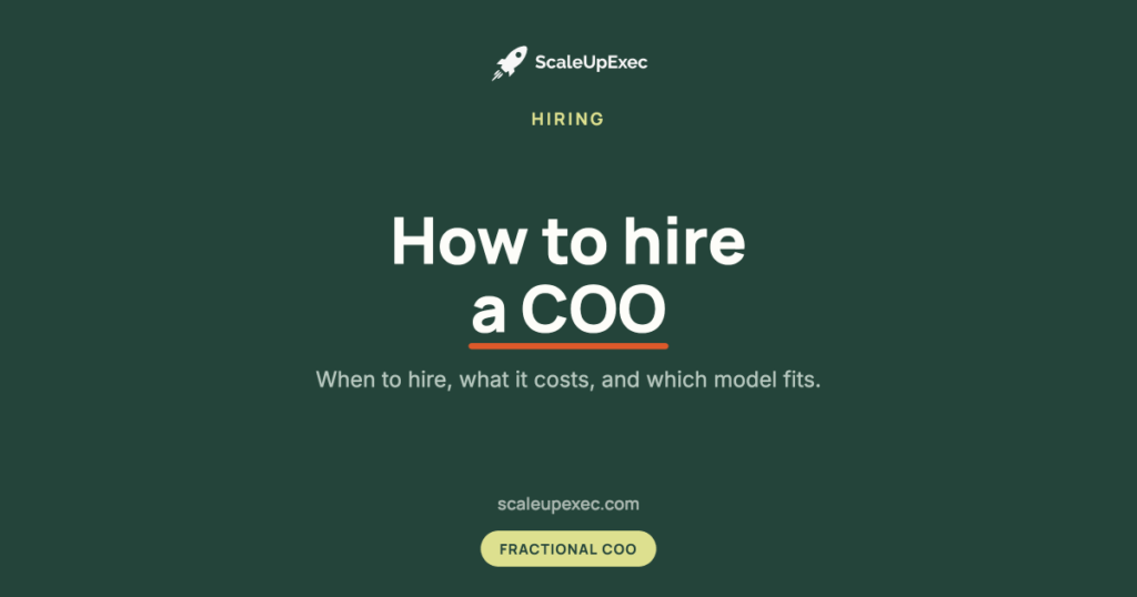 hire a coo